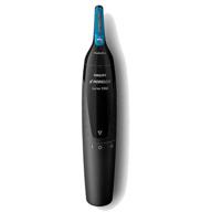 philips norelco series 1000 nosetrimmer nt1700 - precision hair trimming for nose, ear, and eyebrows with protectube technology - black logo