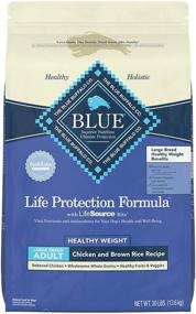 img 4 attached to Blue Buffalo Life Protection Formula Natural Adult Large Breed Healthy Weight Dry Dog Food: Chicken & Brown Rice for Optimal Health