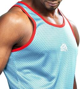 img 1 attached to 👕 AIMPACT Men's Athletic Mesh Dry Fit Tank Top - Ideal Casual Sleeveless Workout Shirts