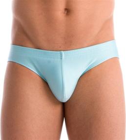 img 3 attached to Enhance Your Swimwear Style with Gary Majdell Sport Men's Solid Contour Pouch Bikini Swimsuit