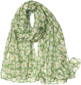 img 4 attached to Sundayrose Flower Summer Scarves for Women - Fashionable Accessories and Stylish Scarves & Wraps