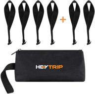 π heytrip 6 pack cargo tie-down door hook straps: secure your car top luggage with ease! logo