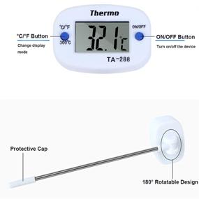 img 1 attached to 🌡️ Poit Digital Meat Thermometer: Ultimate Kitchen Tool for Instant & Accurate Temperature Reading across BBQ, Grill, Oven & More!