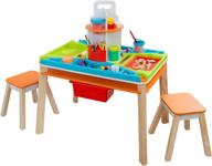 🎨 kidkraft ultimate creation station: a multifunctional kids activity art table with 4 stations & 2 stools for endless creative fun logo