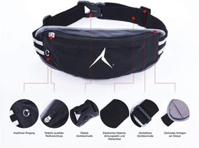 img 1 attached to 🏃 RUNSTYLE Deluxe Running Waist Pack - Lightweight, Bounce-Free & Water-Resistant Fanny Pack, Fit for All Phones with Zipper