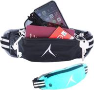 🏃 runstyle deluxe running waist pack - lightweight, bounce-free & water-resistant fanny pack, fit for all phones with zipper logo