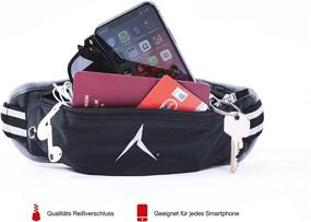 img 2 attached to 🏃 RUNSTYLE Deluxe Running Waist Pack - Lightweight, Bounce-Free & Water-Resistant Fanny Pack, Fit for All Phones with Zipper