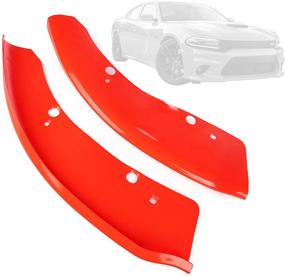 img 4 attached to AUXMART Front Bumper Lip Splitter Protector Compatible With Dodge Charger Hellcat/SRT 392 / Scat Pack/RT Scat Pack/GT/RT Exterior Accessories