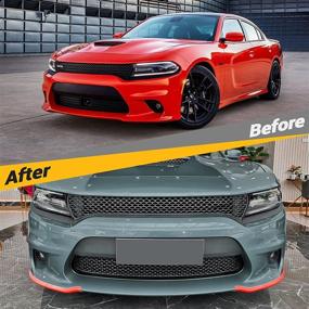 img 2 attached to AUXMART Front Bumper Lip Splitter Protector Compatible With Dodge Charger Hellcat/SRT 392 / Scat Pack/RT Scat Pack/GT/RT Exterior Accessories