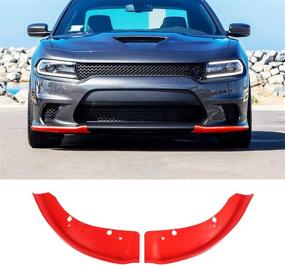 img 3 attached to Защитная накладка на губу переднего бампера AUXMART, совместимая с Dodge Charger Hellcat/SRT 392/Scat Pack/RT Scat Pack/GT/RT