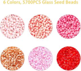 img 2 attached to 📿 Beadtales Glass Seed Beads Kit: 5700pcs 2mm for Effortless Jewelry Making - Bracelets, Necklaces, Key Chains