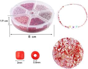 img 3 attached to 📿 Beadtales Glass Seed Beads Kit: 5700pcs 2mm for Effortless Jewelry Making - Bracelets, Necklaces, Key Chains