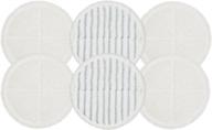 flintar 2124 spinwave replacement mop pads for bissell bissel spinwave hard floor cleaner powered rotating mop 2039 series, 2307, 2315a, part # 2124 - 6 pack: 4 soft pads + 2 scrubby pads logo