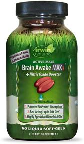 img 4 attached to 💡 IRWIN NATURALS Brain Awake Max3 + Nitric Oxide Booster: Boost Cognitive Function with 60 Count