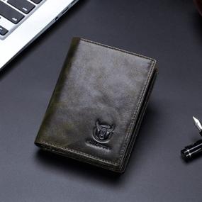 img 3 attached to Bullcaptain Capacity Genuine Leather Bifold Men's Accessories for Wallets, Card Cases & Money Organizers