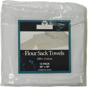 img 3 attached to 🧺 Nouvelle Legende Cotton Flour Sack Towels: Commercial Grade, 28x29 Inches, White (Pack of 12)