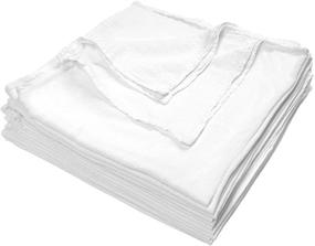 img 4 attached to 🧺 Nouvelle Legende Cotton Flour Sack Towels: Commercial Grade, 28x29 Inches, White (Pack of 12)