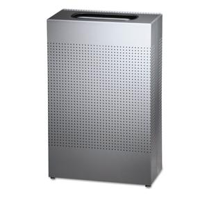 img 1 attached to 🗑️ Rubbermaid Commercial Silhouette 25 Gallon Trash Can, Silver - FGSR14EPLSM