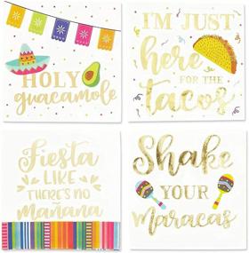 img 4 attached to Mexican Cocktail Napkins Parties Designs
