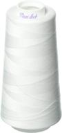 zipperstop 4 large cones (3000 yards each) of polyester sewing quilting serger white-maxi lock all purpose thread: superior quality and versatility for your sewing projects logo