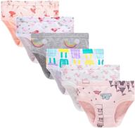 👶 sundy baby soft cotton panties: 100% cotton toddler underwear briefs for girls (pack of 6) logo