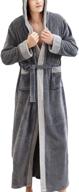 yffushi coral fleece bathrobes sleepwear men's clothing for sleep & lounge logo