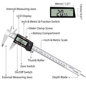 img 3 attached to 📏 ESynic Stainless Electronic Fraction Conversion Tester with Measurement & Inspection