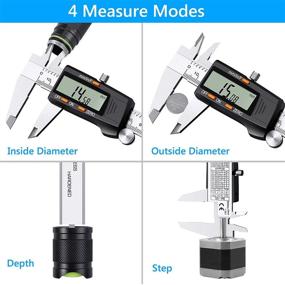 img 2 attached to 📏 ESynic Stainless Electronic Fraction Conversion Tester with Measurement & Inspection