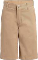 👖 nautica boys' front stretch school uniform shorts: comfortable & stylish clothing logo