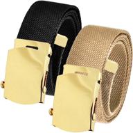 👖 canvas belt with brass slider buckle логотип