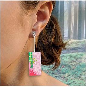 img 2 attached to DORAFO Demon Slayer Tanjiro & Toilet Bound Hanako Kun Earrings - Stylish Anime Acrylic Earrings for Men, Women & Girls