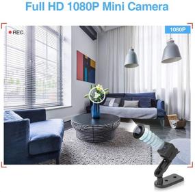 img 1 attached to 📷 MHDYT Mini Spy Camera Wireless Hidden - Full HD 1080P Covert Nanny Cam with Motion Detection and Night Vision for Indoor/Outdoor Surveillance