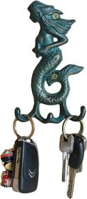 img 3 attached to 🧜 Decorative Metal Mermaid Wall Hook with Screws and Anchors - Cast Iron Key Hanger