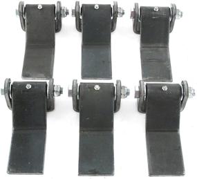 img 3 attached to 🔒 Red Hound Auto: 6-Piece Heavy Duty Steel Straps Long-Leaf Hinge for Greaseable Trailer Gate