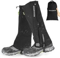 ❄️ winter sports boot gaiters by rockbros - leg gaiters for skiing, walking, and hiking - tear resistant snow shoes gaiters logo