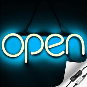 img 4 attached to Neon Open Sign Light for Business - 💡 Flashing LED, ON & Retail Store Fixtures & Equipment