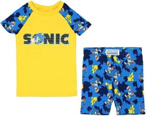 img 3 attached to 🦔 Sonic The Hedgehog Boys' 1 More Level 4 Piece Short Sleeve Pajama Set: Ultimate Sleepwear Adventure!