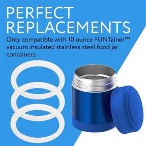 img 2 attached to 🔧 Prolong the Lifespan of Your Thermos Food Jar 10 Ounce FUNtainer with Impresa Products' 3-Pack of Compatible Gaskets/O-Rings/Seals - BPA-/Phthalate-/Latex-Free Replacement for 10 Ounce Container