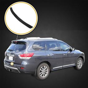 img 3 attached to Premium Rear Bumper Scuff Scratch Protector for Nissan Pathfinder 2013-2016 - Shield Cover Paint Protection Guard
