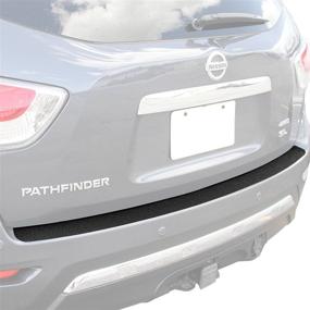 img 4 attached to Premium Rear Bumper Scuff Scratch Protector for Nissan Pathfinder 2013-2016 - Shield Cover Paint Protection Guard