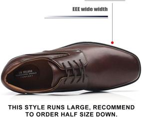 img 2 attached to 👞 Comfortable Men's Loafers & Slip-Ons: Milano Square Leather Business Shoes