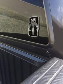 img 2 attached to 🌟 Chroma 041523 Star Wars Mandalorian Skull Chrome Injectn Molded Emblem Review