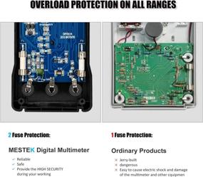 img 3 attached to 🔧 TRMS Autoranging Digital Multimeter AC DC Current Voltage Tester with NCV VFC & Probe Clips | Battery Amp Volt Ohm Hz Diode Resistance Frequency Capacitance Continuity Electrical Meter - 9999 Counts
