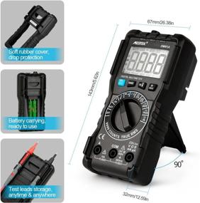 img 2 attached to 🔧 TRMS Autoranging Digital Multimeter AC DC Current Voltage Tester with NCV VFC & Probe Clips | Battery Amp Volt Ohm Hz Diode Resistance Frequency Capacitance Continuity Electrical Meter - 9999 Counts