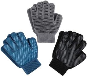 img 4 attached to 🧤 Boys' Accessories: Magic Knit Kids Stretch Gloves for Enhanced Comfort and Style