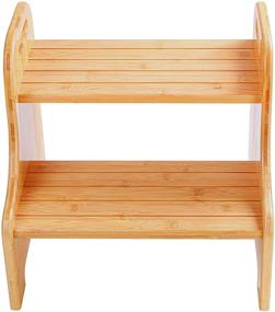 img 3 attached to 🎋 Versatile Bamboo 2 Step Stool: Enhanced Safety and Easy Portability