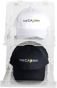 img 3 attached to The Clear CapBox: Stackable Hat Rack & Storage 🧢 Container for Baseball Caps, Fitted Hats, Snapbacks, and Trucker Caps (Acrylic)