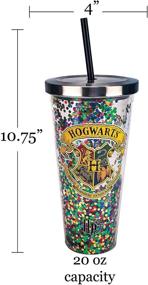 img 2 attached to ✨ Magical Sparkle and Sip: Spoontiques Hogwarts Glitter Cup with Straw