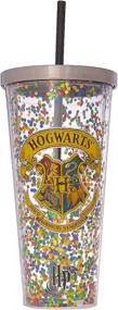 img 3 attached to ✨ Magical Sparkle and Sip: Spoontiques Hogwarts Glitter Cup with Straw