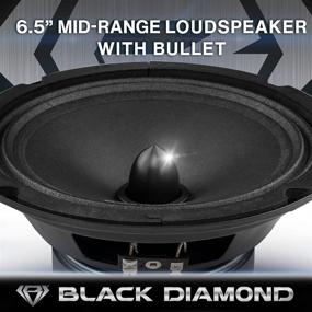 img 3 attached to 🔊 Мощные среднечастотные заменители: Black Diamond Dia-CM6.4B 6.5-дюймовый среднечастотный динамик - высокая производительность, 120 Вт максимальная мощность, 60 Вт RMS, 4 Ом, 1-дюймовая голосовая катушка (пара)